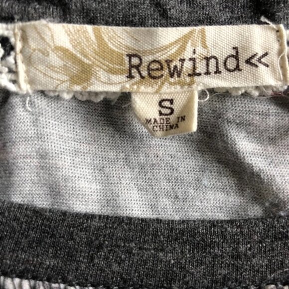 *REWIND* Tan x Gray Pattern Long Sleeve Shirt - Picture 3 of 3